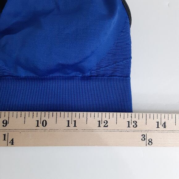 Lululemon Go Steady Seamless Sports Bra Racerback Blue Womens 4 Athletic Dance - Picture 6 of 6